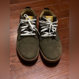 Timberland suede canvas olive ankle boots